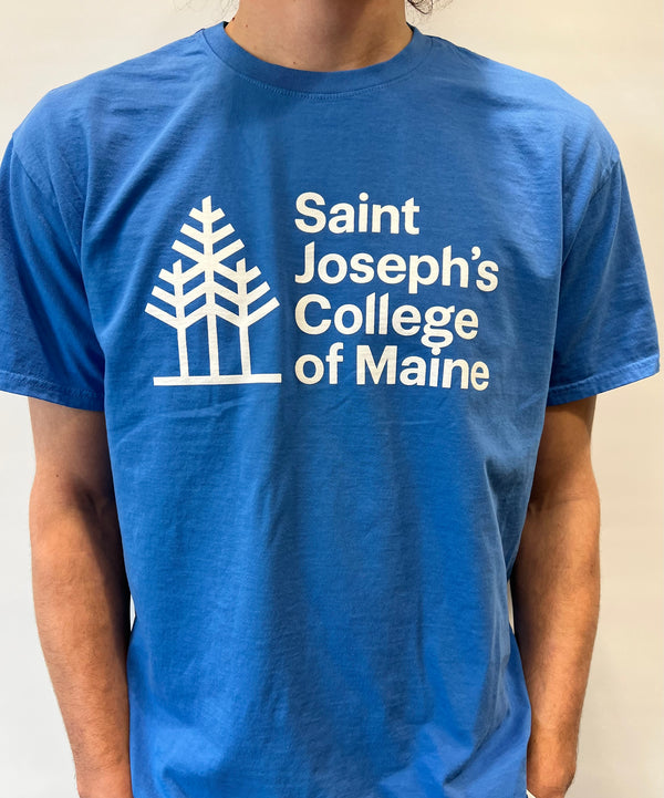 Short sleeve tshirt w/ tree logo Saint Joseph's College of Maine