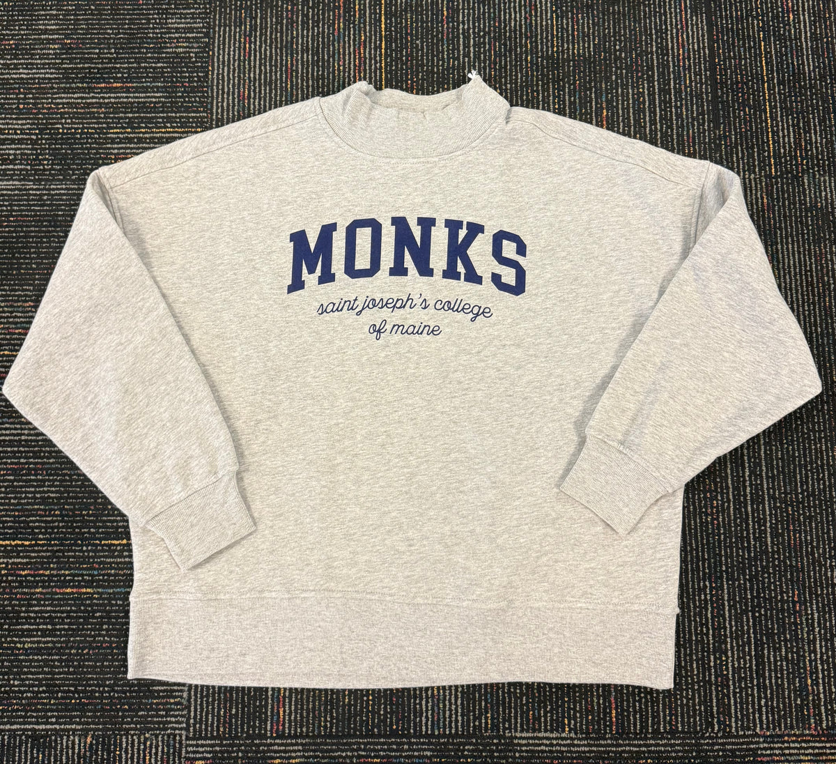 Mock Neck Crewneck Sweatshirt