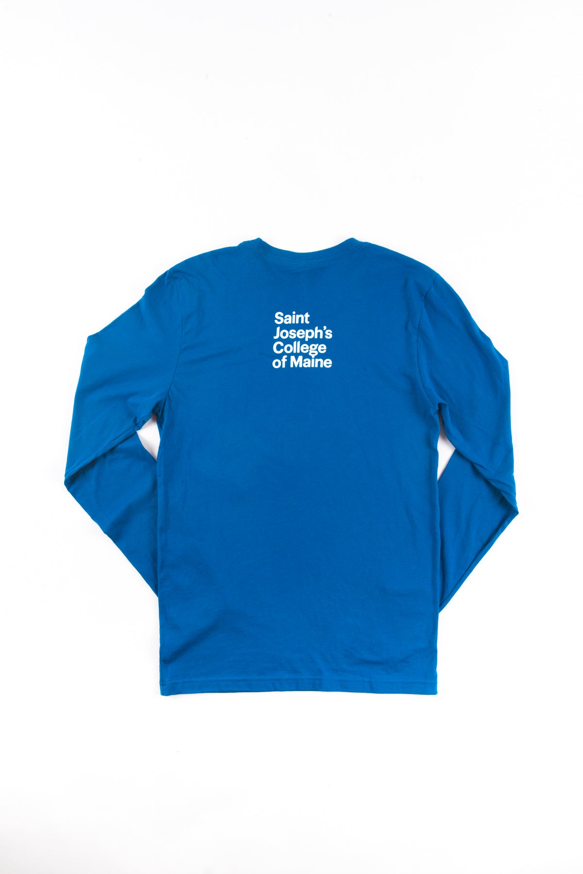 Blue Long Sleeve Shirt with Tree Stamp